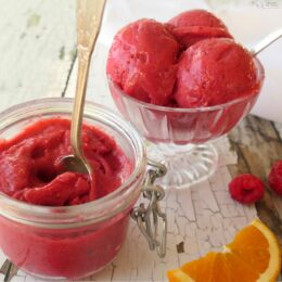 Raspberry Orange Sorbet